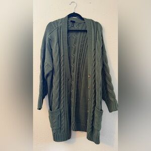 Torrid | Olive Green Cardigan | Size 2